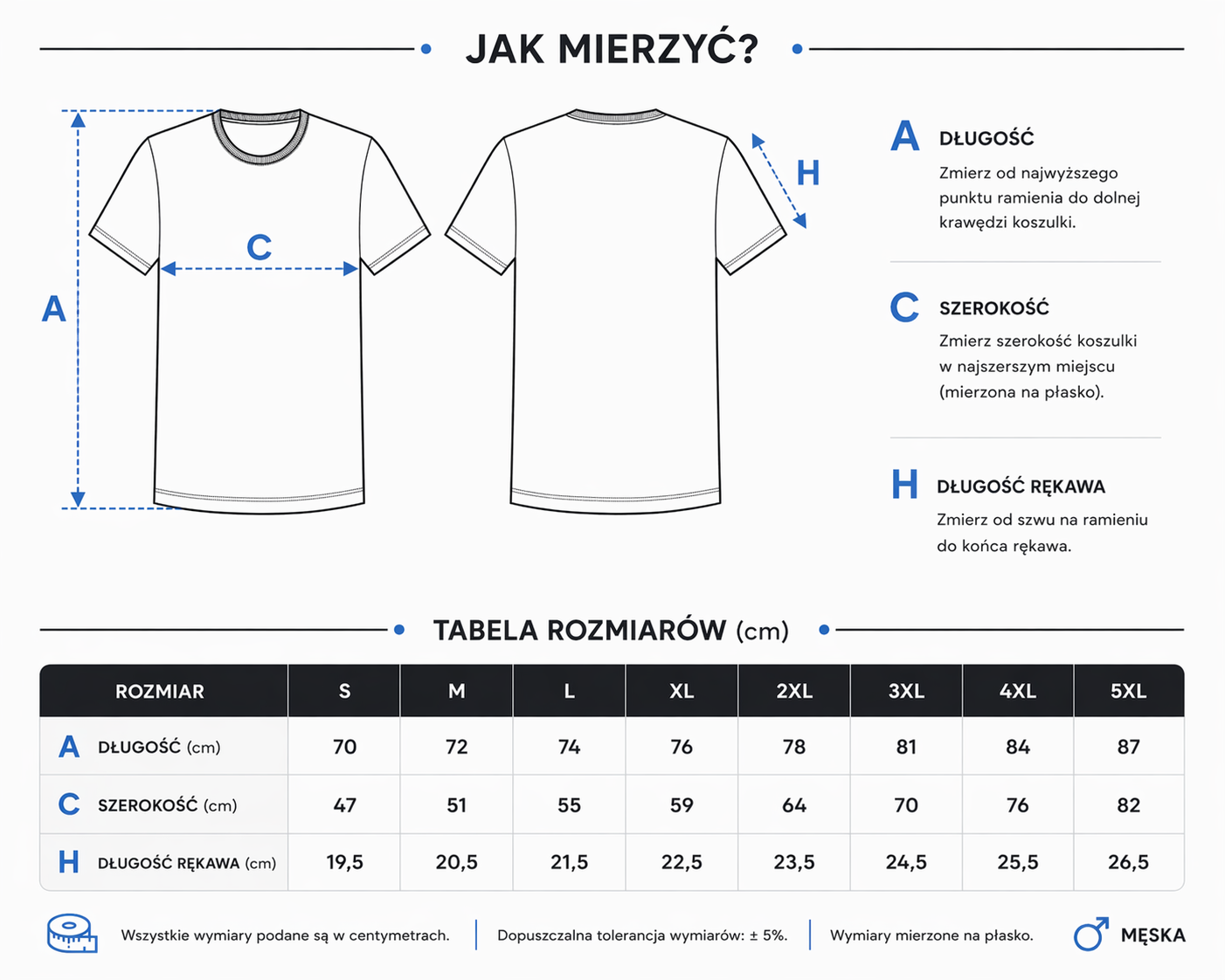 rozmiarówka-męskie-koszulki